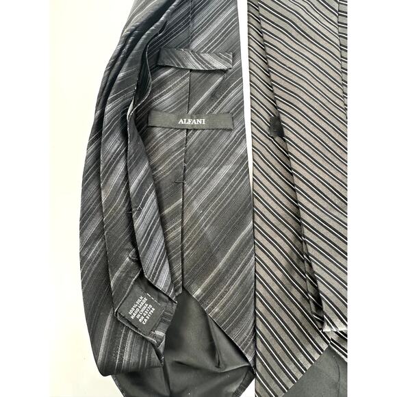 Men’s Tie Lot 6 Classic Business Stripes Express, Geoffrey Beene, DKNY, Alfani - Picture 9 of 10